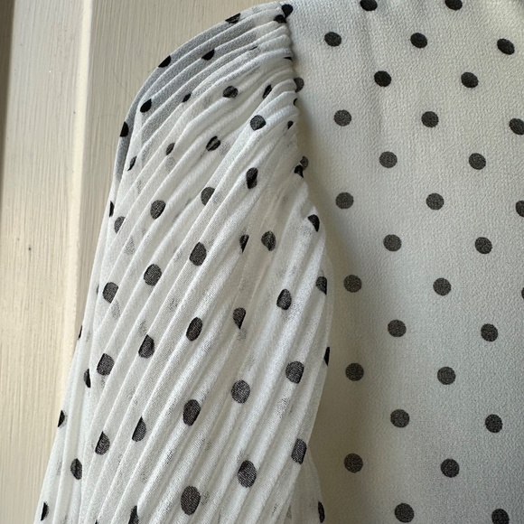 Talbots polka dots blouse. Size P/Petite Like New. - Picture 5 of 13